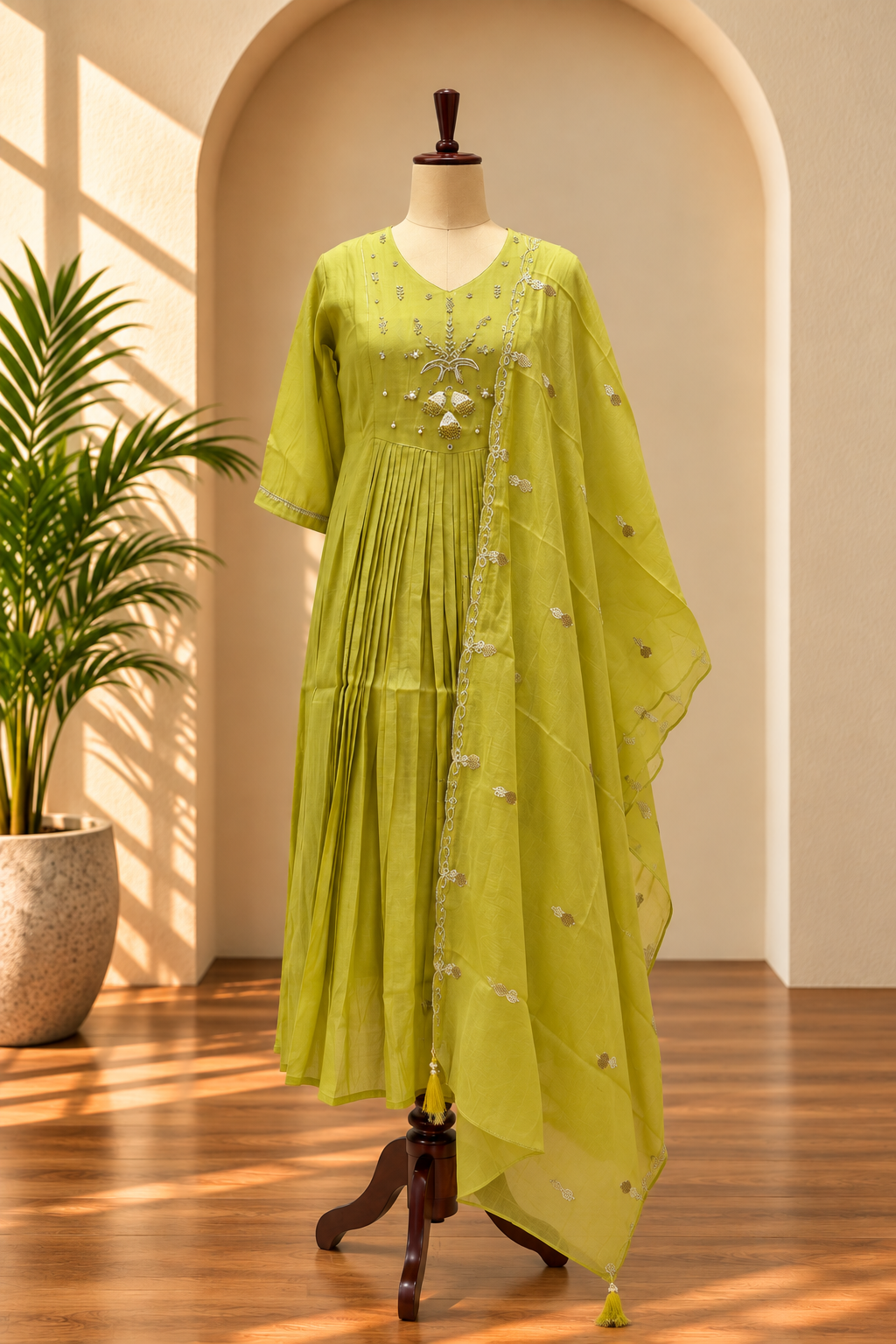 Mint Green Anarkali Set