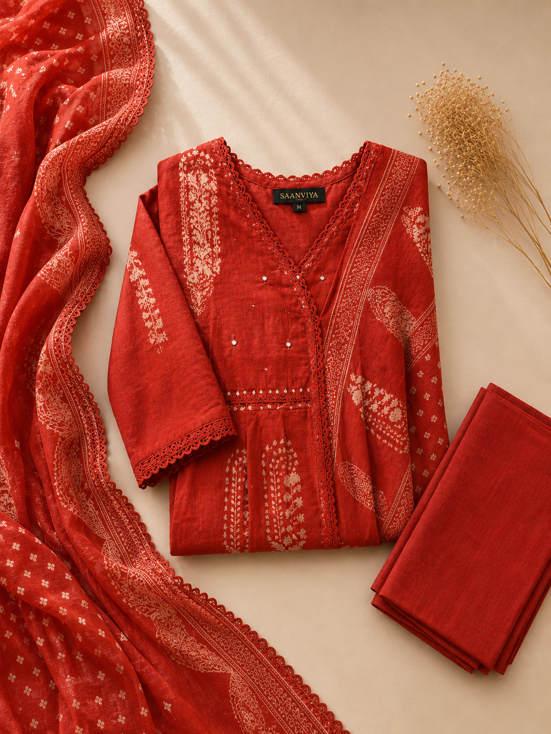 Orange Kurta Set