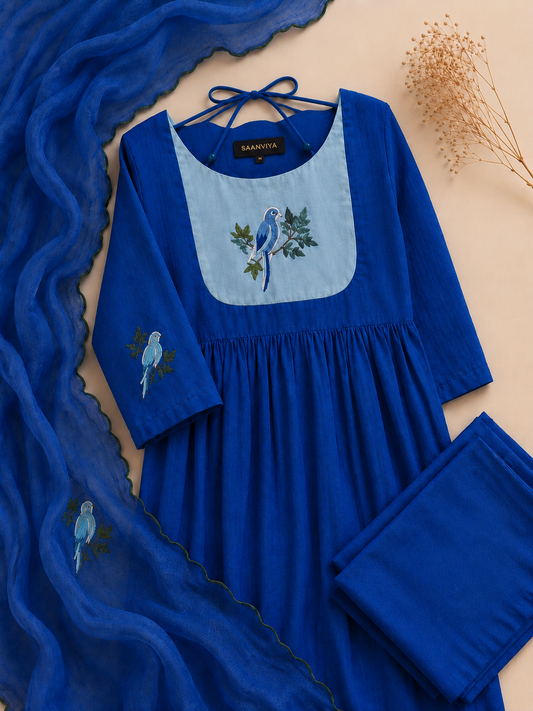 Royal Blue Kota Anarkali