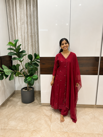 Pink Heavy Work Kurta Set