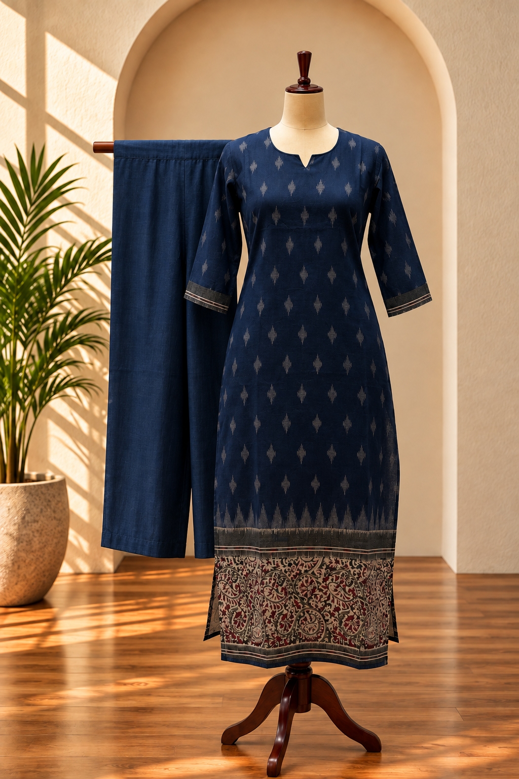 Indigo Ikat Coords Set