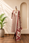 Jaipur Print Floral Dupatta Kurta Set