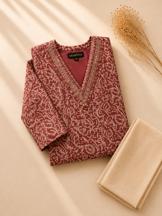 Maroon co-ord set