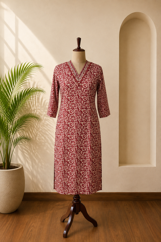 Maroon co-ord set
