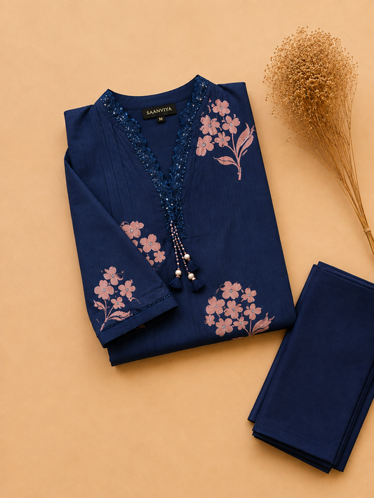 Navy blue co-ord set