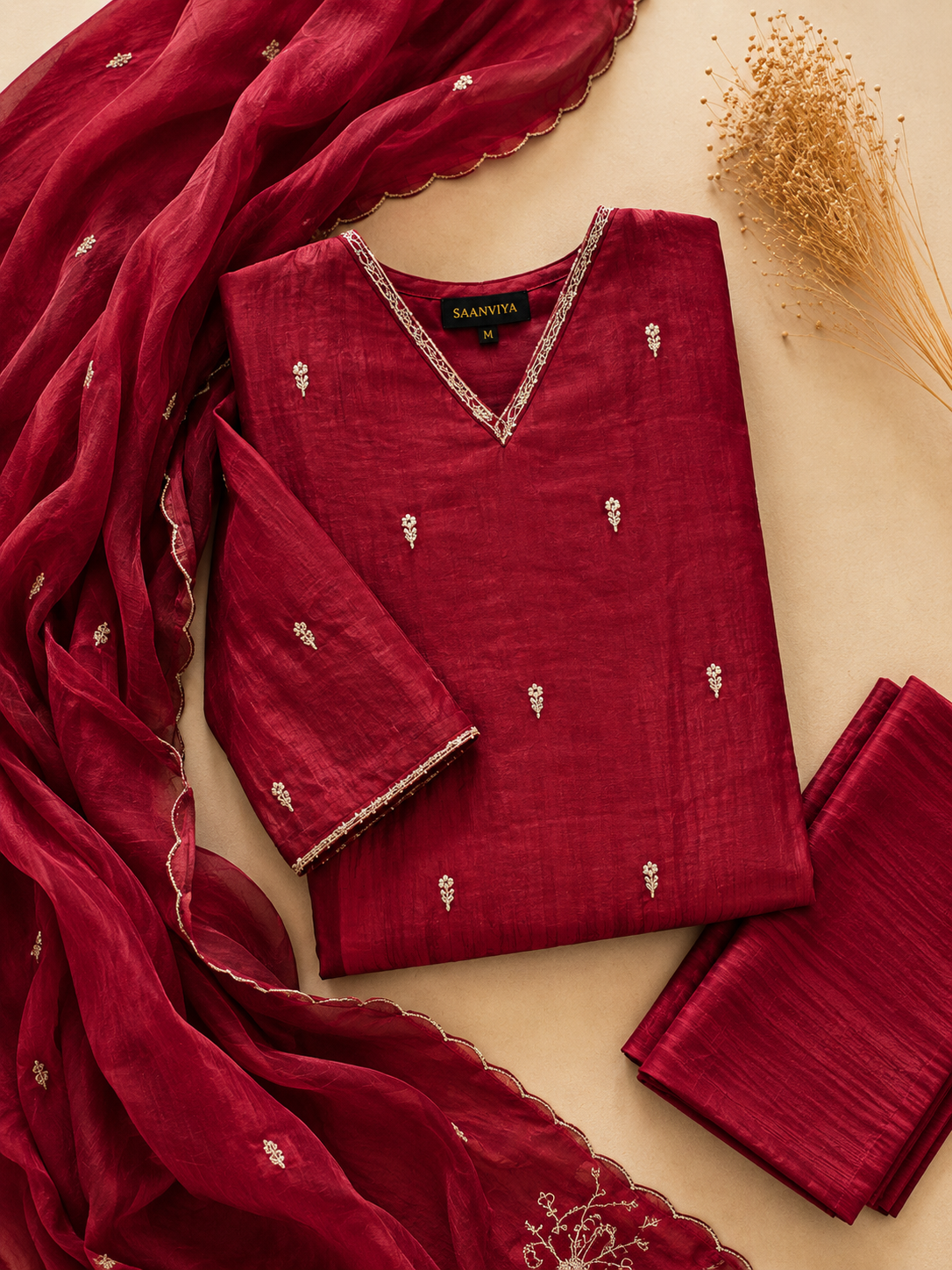 Pink Heavy Work Kurta Set