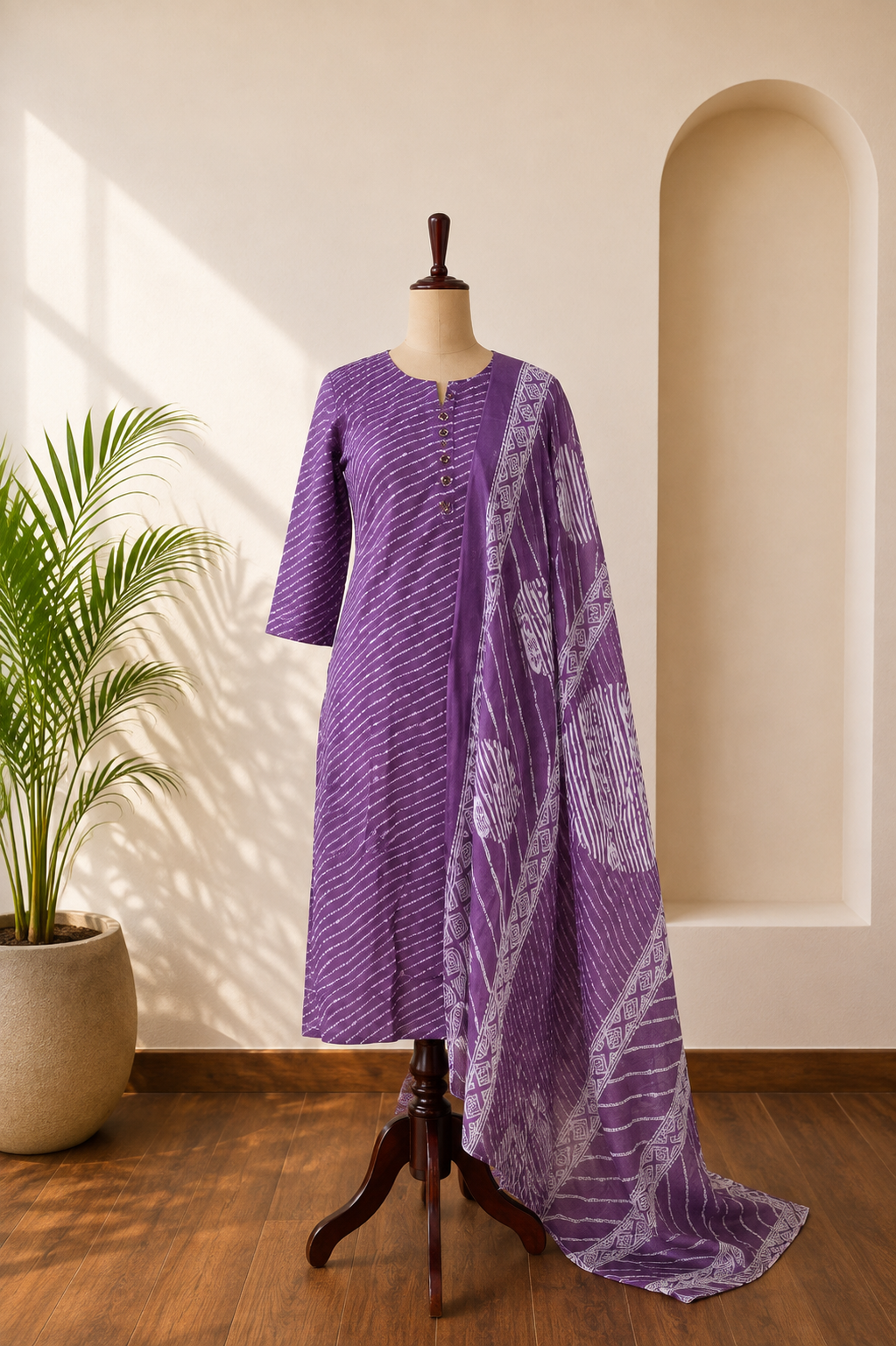 Deep Purple Kurta Set