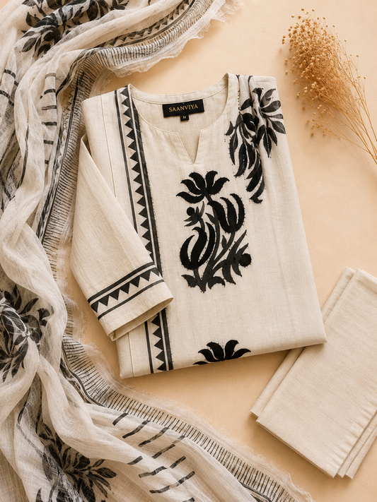 Kali Noir Kurta Set
