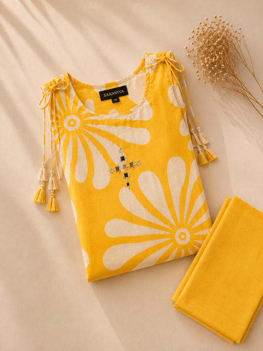 Yellow Floral Co-ord set